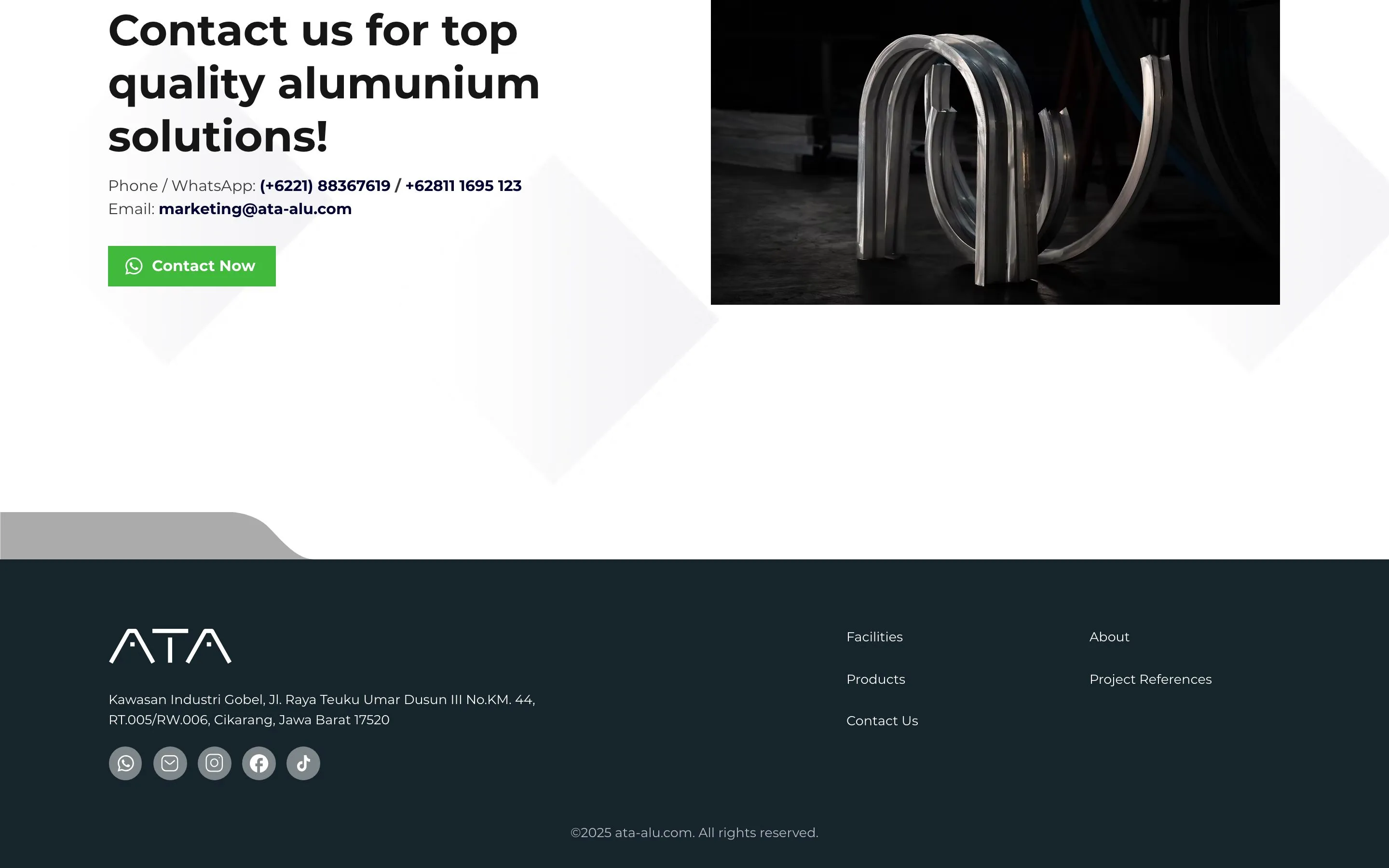 ATA Aluminum — lower page