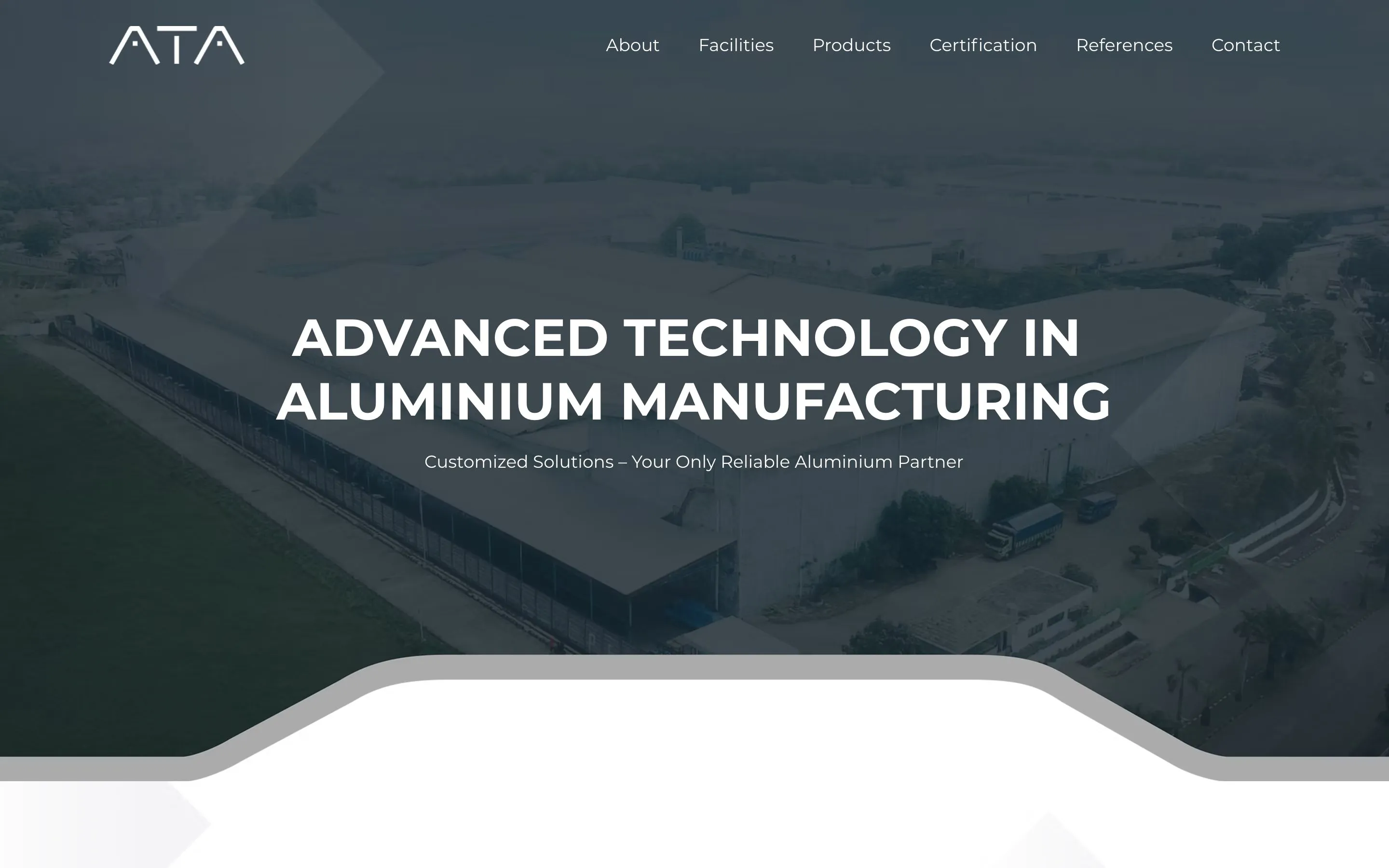 ATA Aluminum — Landing page