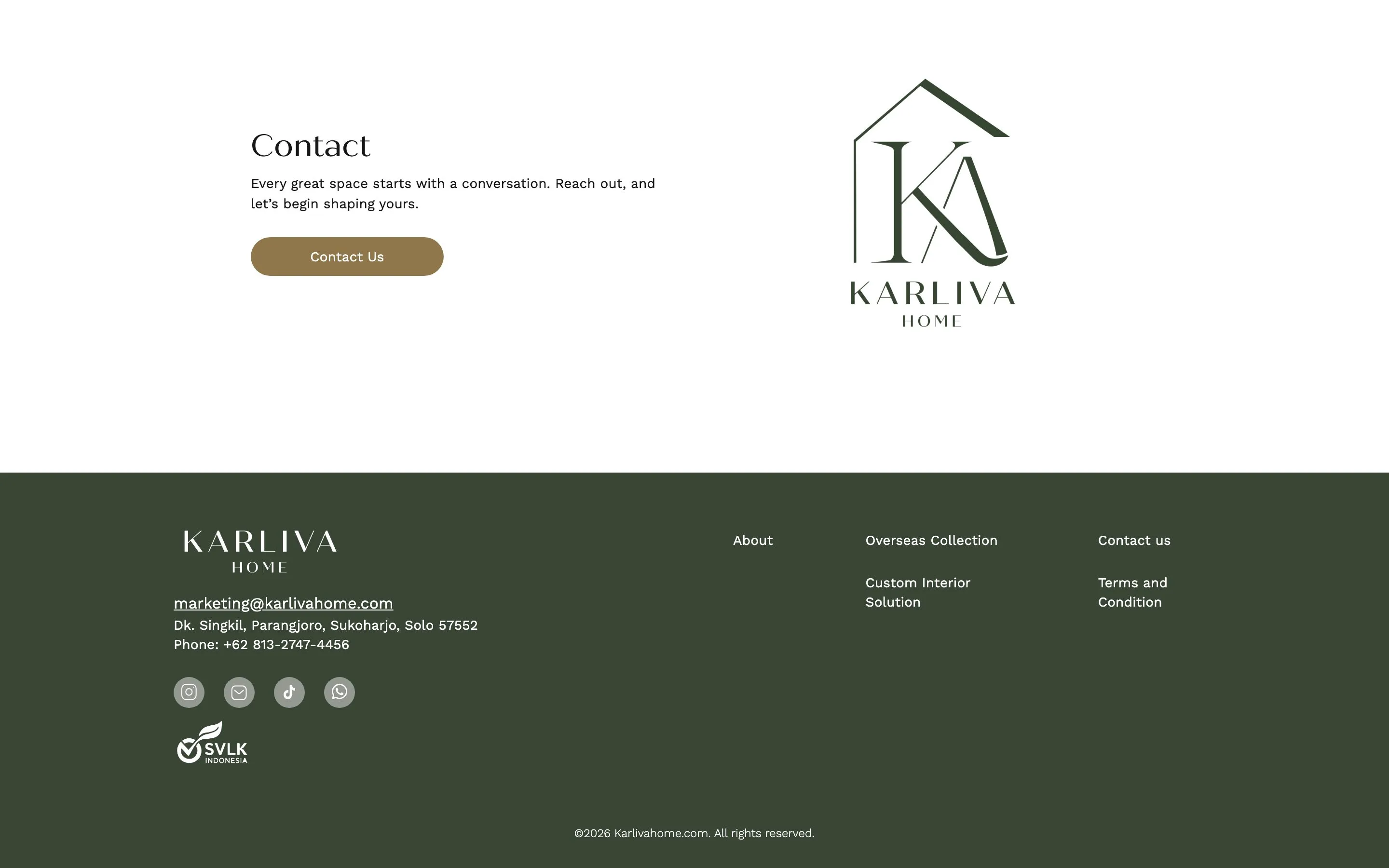 KarlivaHome — lower page