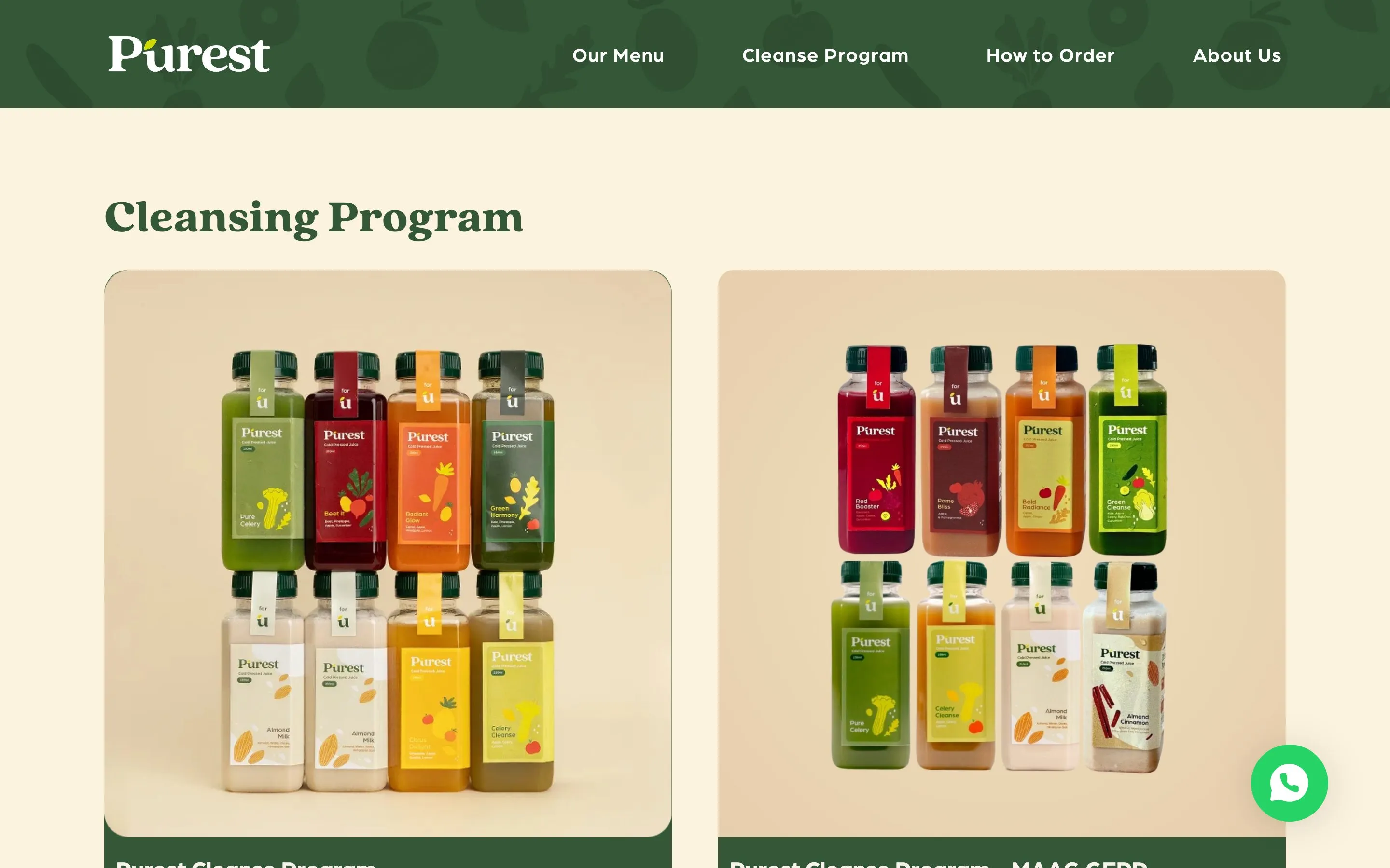 Purest Coldpress — page content
